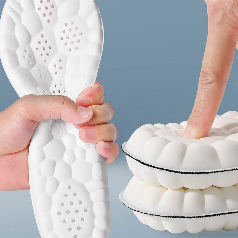 CloudComfortPro ShockGuard Latex Sport Insoles Breathable Arch Support Cushion Inserts