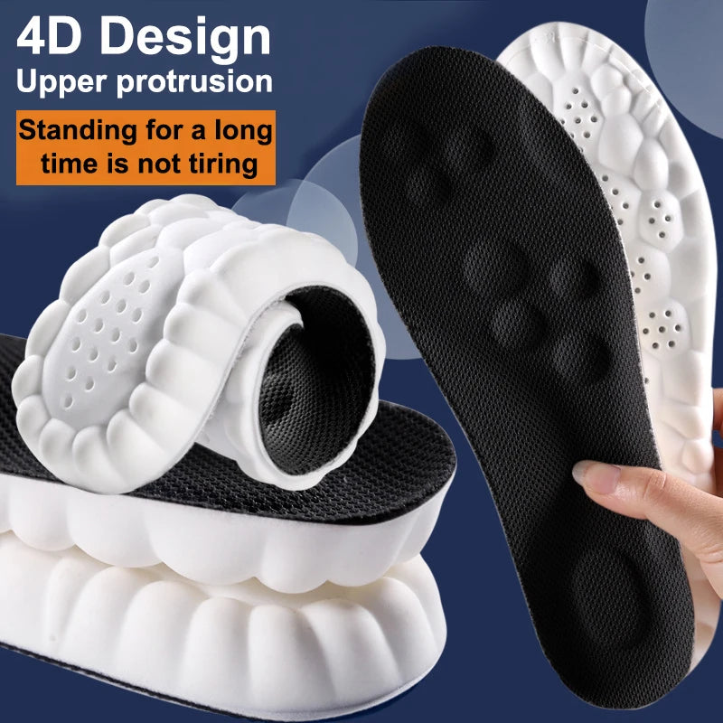 CloudComfortPro ShockGuard Latex Sport Insoles Breathable Arch Support Cushion Inserts