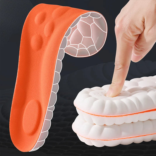 CloudComfortPro ShockGuard Latex Sport Insoles Breathable Arch Support Cushion Inserts